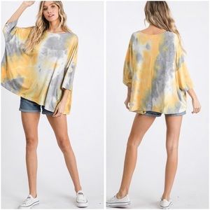 Oversized tie dye top